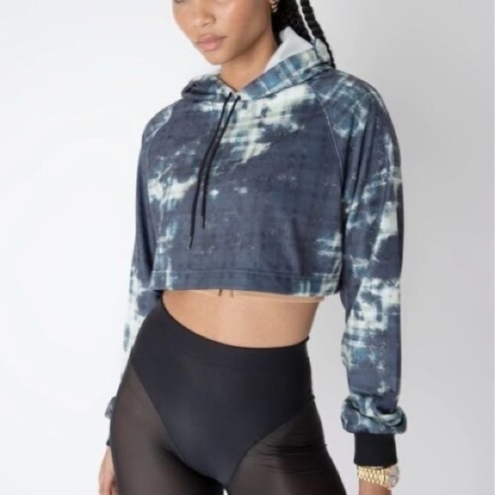 Adam Selman Dport Cozy Cropped Hoodie XS